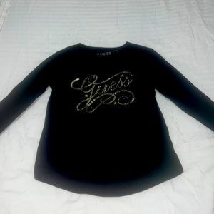 Guess Black long sleeve top